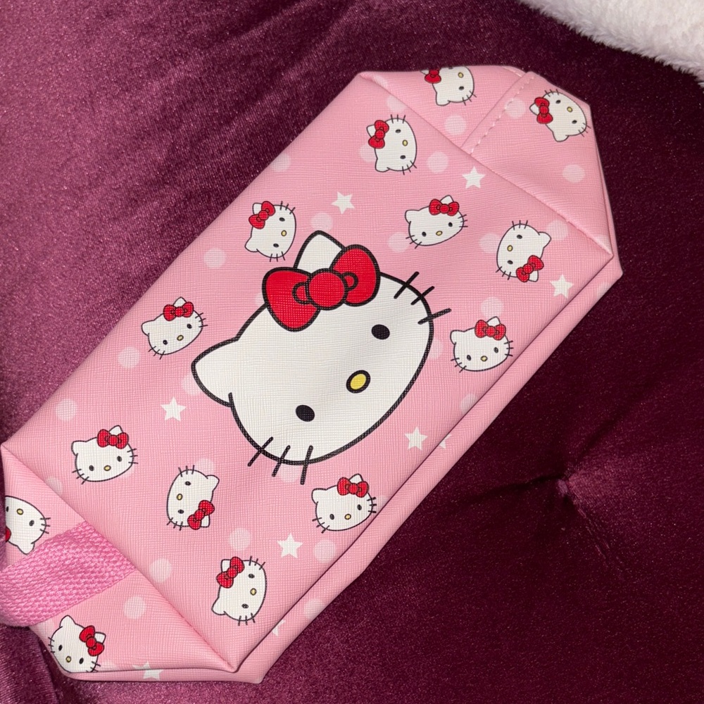 Hello Kitty Pink Starry Pencil Pouch